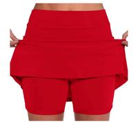 Feelcrag Skorts for Woman Women's Activewear Skorts White Skirt with Shorts Underneath Stretchy Athletic Pleated Skirts High Rise Waisted Tennis Skorts 2 in 1 Running Yoga Shorts