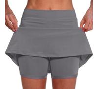 Feelcrag Women's Athletic Skorts Women's Activewear Skirts & Skorts Stretchy High Waisted Skirt Shorts with Inner Legging Shorts Girls' Skirts & Skorts Tennis Dress Black Skort Women