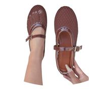 Feelcrag Women's Ballet Flats Pumps Comfortable Dressy Pointed Toe Knit Washable Ballet Flat Black Flats Comfortable Casual Daily Dress Flat Shoes Girls Pumps School Shoes Girls Close Toe Espadrilles