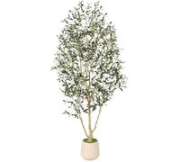 FEELEAD Olive Trees Artificial Indoor,Faux Olive Tree 7ft