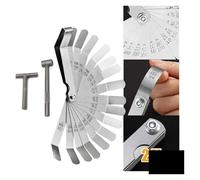 Feeler Gauges, Feeler Gauges Motorcycle Engine Valve Screw Adjusting Spanner Valve Clearance Adjustment Tools Feeler Gauge 0.005-0.020 Inch(Feeler)