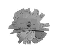 Feeler Gauges, Welding Gauge Weld Inspection Gage Weld Seam Bead/Fillet/Crown Test Ulnar Ruler Degree Angle Measure tool PipeFeeler Gauge(MG11)