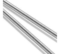 Feelers 304 Stainless Steel M6 x 1.0 Fully Threaded Rod, Long Threaded Screw, Right Hand Threads, 250mm Length【Pack of 2】