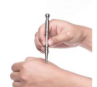 FeelFree Sport Stainless Steel Manual Acupuncture Pen-Deep Tissue Massage Tool-Trigger Point Massage Relief Pain Therapy Tools Full Body Relaxing Trigger Self-Massage Acupressure Bar (A)