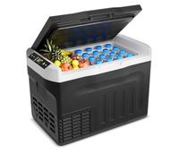 Feelfunn 12V Refrigerator - 32QT(30L) Electric Cooler 12/24V DC&110-240V AC, Fast Cooling Portable Freezer for Camping Travel Outdoor Truck RV SUV, Car Fridge -4~68°F