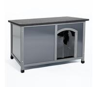 FeelGoodUK Dog Kennel Twin Wall Plastic Panels Easy Clean Rain and Wind Protector Extra Large Dog Kennel