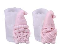 Feelhea Set of 2 3D Silicone Candle Moulds Set, DIY Candle Moulds for Home, Gifts & Christmas - Silicone Moulds Casting Moulds Perfect Candle Moulds for DIY Beginners and Advanced Users (Dwarfs)