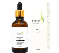Feelia - Hair Repair Oil, With Argan, Avocado, Jojoba For Dry Damage Hair, Keeps Hair Supple & Smooth, Conditions & Hydrates, Rich in Vitamin E, 9 Plant Extract - 50ml