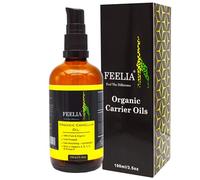 Feelia - Organic Camellia Oil - Cold Pressed, Rich in Vitamins A, B, C, E & Omega 9, Fast Absorbing - Lightweight, 100% Pure & Organic - 100ml