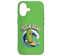 Feelin Briny Pickle Surfer Summer Surf Funny Pickle Surfing Case for iPhone 17