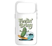 Feelin Briny Pickle Surfer Summer Surf Funny Pickle Surfing Case for iPhone 17 Pro Max
