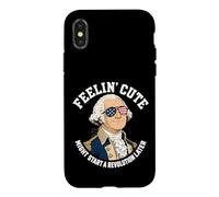 Feelin Cute Start Revolution Later Washington Funny July 4th Case for iPhone X/XS