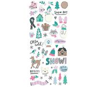 Feelin' Frosty Puffy Stickers 49/Pkg-FEE16619