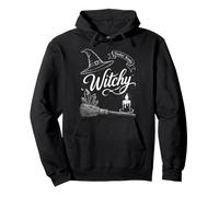 Feelin Kinda Witchy Spooky Halloween Magic Pullover Hoodie