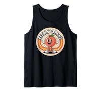 Feelin Peachy Joke Retro Aesthetic Summer Fruit Funny Cute Tank Top