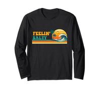 Feelin' Salty - Retro Spring Break Beach Vacation Summer Long Sleeve T-Shirt