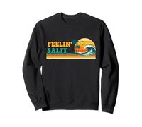 Feelin' Salty - Retro Spring Break Beach Vacation Summer Sweatshirt