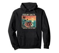 Feelin Salty Tshirt Beach Summer Vacation Vintage 70s Retro Pullover Hoodie
