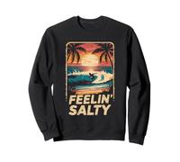 Feelin Salty Tshirt Beach Summer Vacation Vintage 70s Retro Sweatshirt
