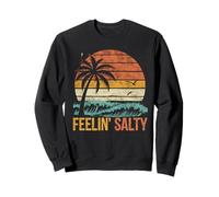 Feelin Salty Tshirt Beach Summer Vacation Vintage 70s Retro Sweatshirt