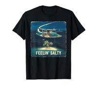 Feelin Salty Tshirt Beach Summer Vacation Vintage 70s Retro T-Shirt