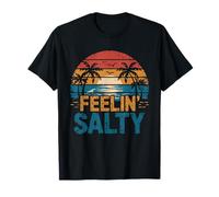 Feelin Salty Tshirt Beach Summer Vacation Vintage 70s Retro T-Shirt