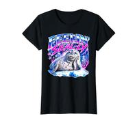 Feelin Seally Harp Seal Pup Bootleg Meme Value Graphic T-Shirt, Women, Black, XS