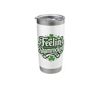 Feelin’ Shamrocked Fun St Patricks Day Design Stainless Steel Insulated Tumbler