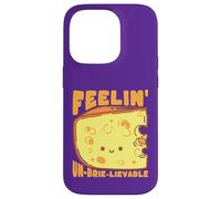 Feelin' Un-Brie-Lievable Cute Cheese Pun Case for iPhone 14 Pro