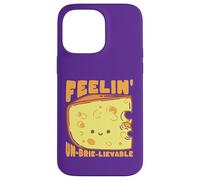 Feelin' Un-Brie-Lievable Cute Cheese Pun Case for iPhone 14 Pro Max
