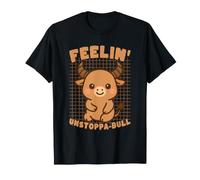 Feelin' Unstoppa-Bull Cute Ox Pun Cartoon T-Shirt
