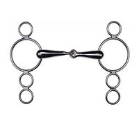 FEELING 4-way ring snaffle stainless steel 12.5 cm