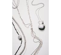 Feeling Again Lariat Necklace at Free People in Silver Dots & Dashes - female