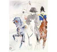 Feeling at home Image on ROLLED CANVAS Napoleon Toulouse-Lautrec Henri - Animals vertical Art print animals horses figures historical military Histori Canvas fine art 38_X_29_in