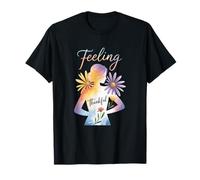 Feeling Blessed - Beautiful Woman Surrounded by Flowers T-Shirt