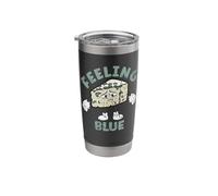 Feeling Blue Punny Sad Mood Funny Blue Cheese Pun Stainless Steel Insulated Tumbler