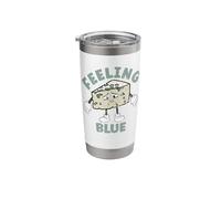 Feeling Blue Punny Sad Mood Funny Blue Cheese Pun Stainless Steel Insulated Tumbler