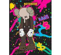 FEELING BORED Graffiti Kaws Pop Art Style Inspired College Ruled Notebook: Street Art Notebook For Teens ( 8.5 x 11 inches) Blank Lined Notebook Journal- 120 Pages