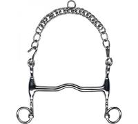 FEELING double bridle bit, solid with short side part 12.5 cm