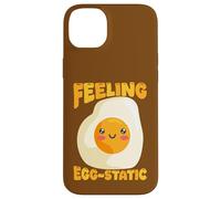 Feeling Egg-Static Cute Happy Fried Egg Pun Design Case for iPhone 14 Plus