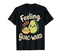 Feeling Guac-Ward Awkward Guacamole Puns |- Value Graphic T-Shirt, Men, Black, M