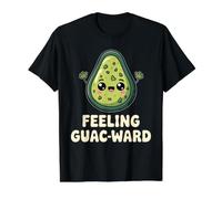 Feeling Guac-Ward Awkward Guacamole Puns - Value Graphic T-Shirt, Men, Black, M