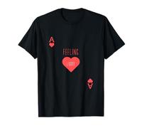 Feeling Lucky Ace of Hearts Love Casino Gambling Card T-Shirt