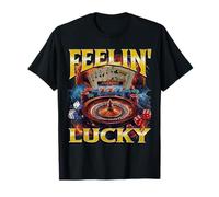 Feeling Lucky Funny Gambling Casino Meme Bootleg T-Shirt