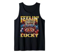 Feeling Lucky Funny Gambling Casino Meme Bootleg Tank Top