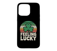 Feeling Lucky Retro Casino Humor St Patricks Day Vibes Case for iPhone 15 Pro Max