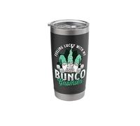 Feeling Lucky with My Bunco Gnomies Loves Shake Rattle Bunco Stainless Steel Insulated Tumbler