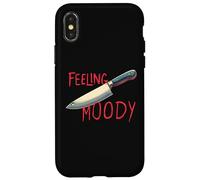 Feeling Moody Knife Design Dark Humor and Sarcastic Art Case for iPhone X/XS