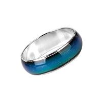 Feeling of emotion magic ring mood color alloy ring variable color changing ring jewelry for men women practical treatment very attractive