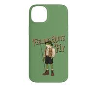 Feeling Quite Fly Funny Frog Fishing Vintage Style Graphic Case for iPhone 14 Plus